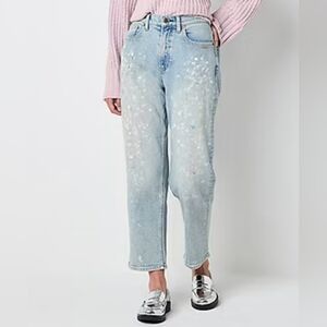 Arizona Jean Company Light Paint Splattered Jeans Size 6 NWT